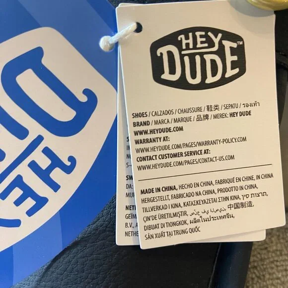 HEYDUDE Wally Slip Loafer Market – Men’s 10 (11.5–12 Woman's size) -Black – NIB - Picture 8 of 9